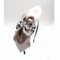 #HB1056 Gemmed Bow Headband (Peach/Navy/Grey) Worldwide Shipping