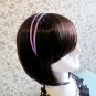 #HB1048 Simple 2-Row Metal Headband (Pink/Purple) Worldwide Shipping