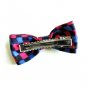 FREE SHIPPING Vintage Check Bow Hair Clip Barrette