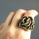Rock Alloy Knitting Bronze Stretchy Ring