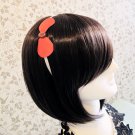 FREE SHIPPING DIY Lovely Red Leather Bow Gem Headband