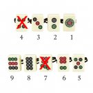 RARE Chinese Mahjong Tile [Circle: No.6] Size Adjustable Ring Gift