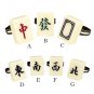 RARE Chinese Mahjong Tile [Dragon: Red (A) ] Size Adjustable Ring Gift