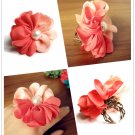 Limited Handmade Vintage Romantic Chiffon Flower Pearl Size Adjustable Lady Ring