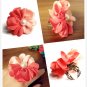 Limited Handmade Vintage Romantic Chiffon Flower Pearl Size Adjustable Lady Ring