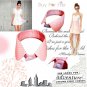 Party Vintage Coral Polka Dot Peter Pan Detachable Collar For Blouse Dress Shirt