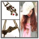 FREE SHIPPING Joyful Two Layers Cluster Necklace