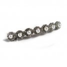Wedding Party Bridal Pearl Rhinestone Barrette Hair Clip