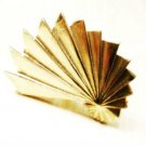 Unique Hand Fans Design Golden Alloy Metal Ring