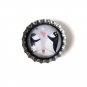Love Penquins Art Design Collectible Bottle Cap Brooch Badge Pin