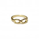 Infinity Love Figure 8 Sign Design Ring (Color: Golden), Valentine's Gift
