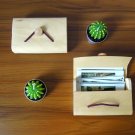 Fujifilm Instax Polaroid Instant Camera Photo Album Card Wooden Box Storage Case