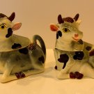 Vintage Japan Cow Creamer & Suger Salt & Pepper