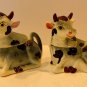Vintage Japan Cow Creamer & Suger Salt & Pepper