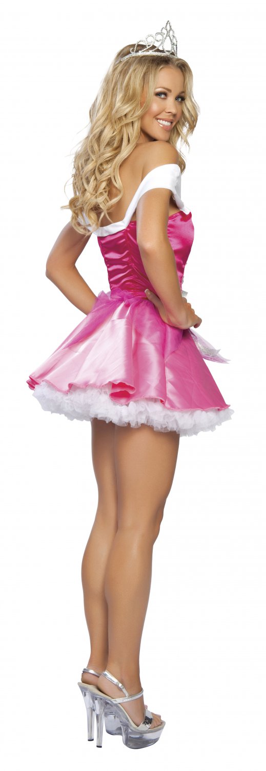 2pc Sleeping Beauty Princess Adult Woman Halloween Costume 