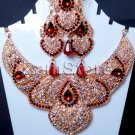 Indian Jewellery Goldplated Zircon Kundan Set Maroon