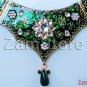 Dual Side Extremely Fashioned Meena Set Green