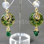 Earring Jewelry Kundan Bala Hoop Earrings Green