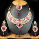 Classic Zarkan Necklace Set Magenta