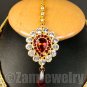 Superb CZ Necklace Set Maroon