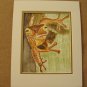 Frog on tree Watercolor
