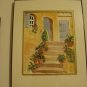 Watercolor Step Scene