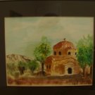 Watercolor Greek Orthodox Church in Cyprus