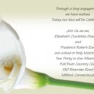 Calla Lilly Wedding Invitations