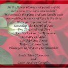 One White Rose Wedding Invitations