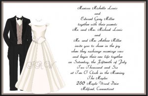 Wedding Attire Wedding Invitations