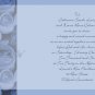 Blue Roses Wedding Invitations