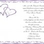 Purple Hearts Wedding Invitations