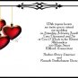 Hanging Hearts Wedding Invitations