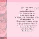 Pink Roses Wedding Invitations