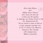 Pink Roses Wedding Invitations