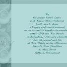 Teal Roses Wedding Invitations