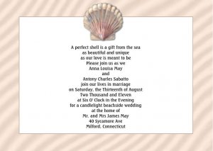 Shell Wedding Invitations