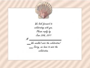 Shell rsvp cards