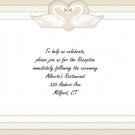 Swans reception card