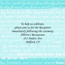 United in Love recption cards