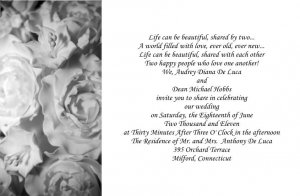 Frosted RosesWedding Invitations