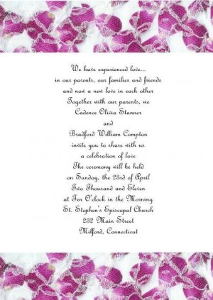 Rose Petals Wedding Invitations
