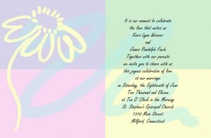 Pastels Wedding Invitations