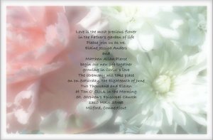 Spring Flowers Wedding Invitations