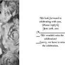 Frosted Roses rsvp cards