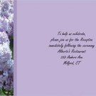 Spring Lilac reception cards