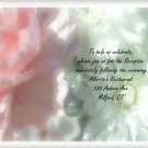Spring Flowers reception cards