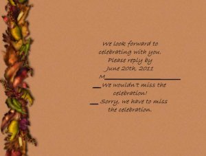 Fall Leaves rsvp