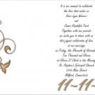November 11 wedding invitation (11-11-11)