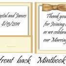 Gold Bow Mintbook / Mint Matchbooks
